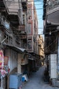 Vertical View of an Old Alley inside Al-Rasheed Street, the Oldest Street in the Iraqi Capital