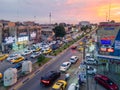 Wide Arial View of Al Magreb Street Morocco Street which is Known to Have Many Private Medical Royalty Free Stock Photo