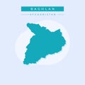 Vector illustration vector of Baghlan map Afghanistan Royalty Free Stock Photo
