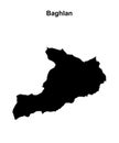 Baghlan outline map Royalty Free Stock Photo