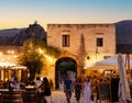 The baglio, courtyard of the little village of Scopello, Sicily. Italy