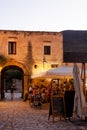 The baglio, courtyard of the little village of Scopello, Sicily. Italy