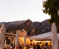 The baglio, courtyard of the little village of Scopello, Sicily. Italy