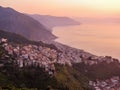 Bagnara Calabra at sunset Royalty Free Stock Photo