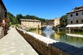 Bagno Vignoni Val d\'Orcia Tuscany Italy. Piazza delle Sorgenti