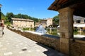 Bagno Vignoni Val d\'Orcia Tuscany Italy. Piazza delle Sorgenti