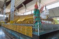 Shwethalyaung Buddha, reclining Buddha in Bago, Myanmar. Royalty Free Stock Photo