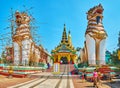 Guardians of Shwemawdaw Paya, Bago, Myanmar