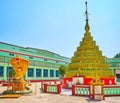 Ornate complex of Shwemawdaw Paya, Bago, Myanmar