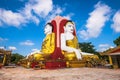 Bago, Myanmar Four Faces of Buddha at Kyaikpun Buddha Royalty Free Stock Photo