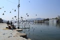 View of Pichola Lake from Bagore Ki Haveli