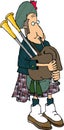 Bagpipe Player Royalty Free Stock Photo