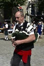 Bagpipe Player in Quimper, Brittany, France