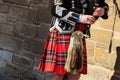 Bagpipe player Royalty Free Stock Photo