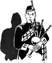 Bagpiper Royalty Free Stock Photo