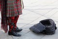 Bagpiper in his Kilt in Edinburgh Royalty Free Stock Photo