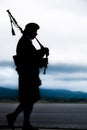 Bagpiper playing music