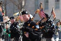 Bagpipers in New York City Saint Patrick's Parade Royalty Free Stock Photo