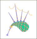 Bagpipes icon illustration