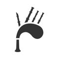Bagpipes musical instrument icon