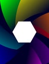 Baground Abstract Colorful Hexagon Flat Design