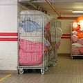 Carts With Laundry