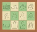 Bags illustration set