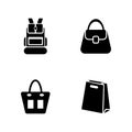 Bags. Simple Related Vector Icons Royalty Free Stock Photo