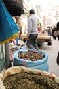 Bags of spices on the market in Tripoli, Libia