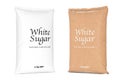 Bags of White Refined Sugar. 3d Rendering Royalty Free Stock Photo