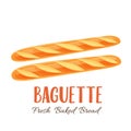 Baguette bread icon