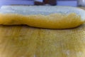 Baguette cut in half, Baguette bread, French bread, Organic baguette francese Royalty Free Stock Photo