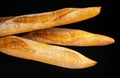 Baguette. Fresh bread isolated Royalty Free Stock Photo