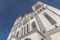 Baguio City, Philippines - The front facade of Our Lady of the Atonement Cathedral or Baguio Cathedral. Part of the