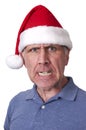 Bah Humbug Mean Man Santa Claus Hat Christmas Xmas