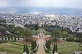 Baha`i shrine and temple in Hafia as seen through hilltop entrance