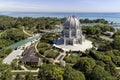 Baha`i Temple and Lake Michigan Royalty Free Stock Photo