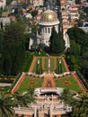 Bahai garden and temple Royalty Free Stock Photo