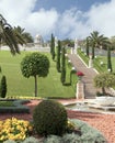 Bahai gardens and graceful fountain