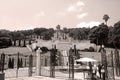 Bahai gardens and temple on the slopes of the Carmel Mountain, Haifa, Israel Royalty Free Stock Photo