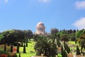 Bahai gardens and temple on the slopes of the Carmel Mountain, Haifa, Israel Royalty Free Stock Photo