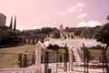 Bahai gardens and temple on the slopes of the Carmel Mountain, Haifa, Israel Royalty Free Stock Photo