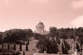 Bahai gardens and temple on the slopes of the Carmel Mountain, Haifa, Israel Royalty Free Stock Photo
