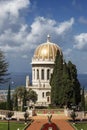 Bahai gardens, view of the temple-tomb. Haifa