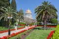 Bahai Shrine of the Bab and the surrounding gardens, Haifa, Israel Royalty Free Stock Photo