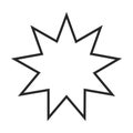 Bahai symbol icon