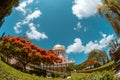 Bahai temple in Bahai garden, Carmel mountain Royalty Free Stock Photo