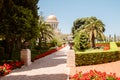 Bahai temple in Bahai garden, Carmel mountain Royalty Free Stock Photo