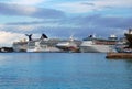 Bahamas Cruise Ships at Port Royalty Free Stock Photo