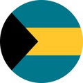 Bahamas Flag illustration vector eps Royalty Free Stock Photo